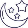 Icon representing the hybridisation stage of the fluorescence in situ hybridisation (FISH) protocol.