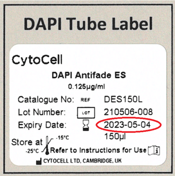 Dapi tube label