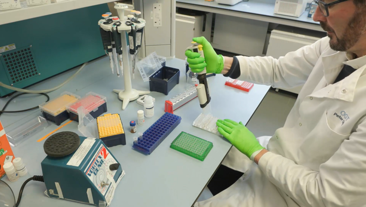 NGS library preparation for solid tumour samples - Preparation of magnetic beads (6 minutes) Image