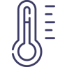 Icon representing the denaturation stage of the fluorescence in situ hybridisation (FISH) protocol for FFPE samples.